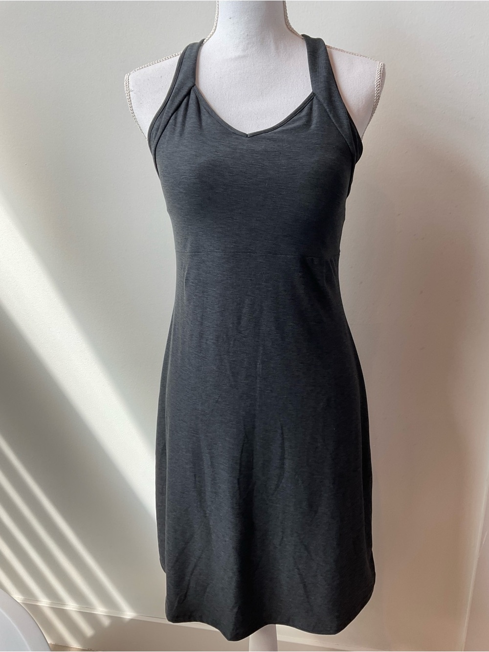 Kyodan Charcoal Gray Racerback Mini Dress